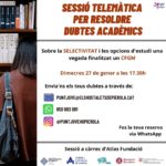 27 gener. Sessió per resoldre dubtes telemàtics