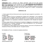 10 febrer. Convocatòria de Ple