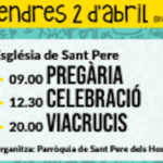 2 abril. Actes a l'església