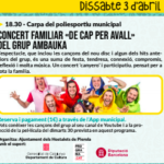 3 abril. Concert «De cap per avall»