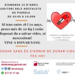 25 abril. Acapte de sang