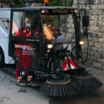 Nova escombradora en funcionament