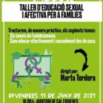 11 juny. Taller educació sexual per a famílies