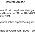 6 d'agost. Ple extraordinari