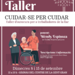 8 i 15 de setembre. Taller «Cuidar-se per cuidar»