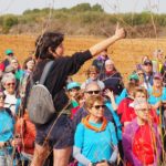 Parada de la marxa nòrdica als Hostalets