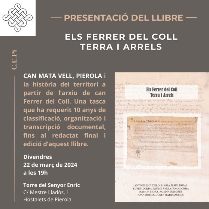 CARTELL PRESENTACIÓ  LLIBRE