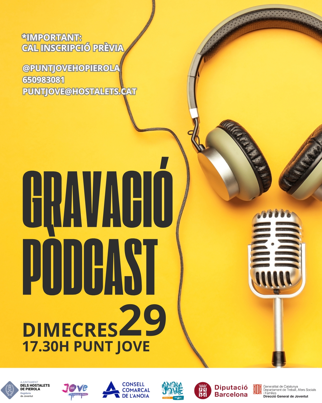 Gravació pòdcast