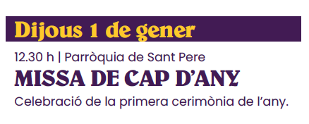 Missa de Cap d'Any