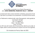 Inauguració Arxiu