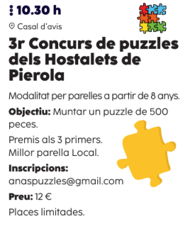 3r Concurs de puzzles