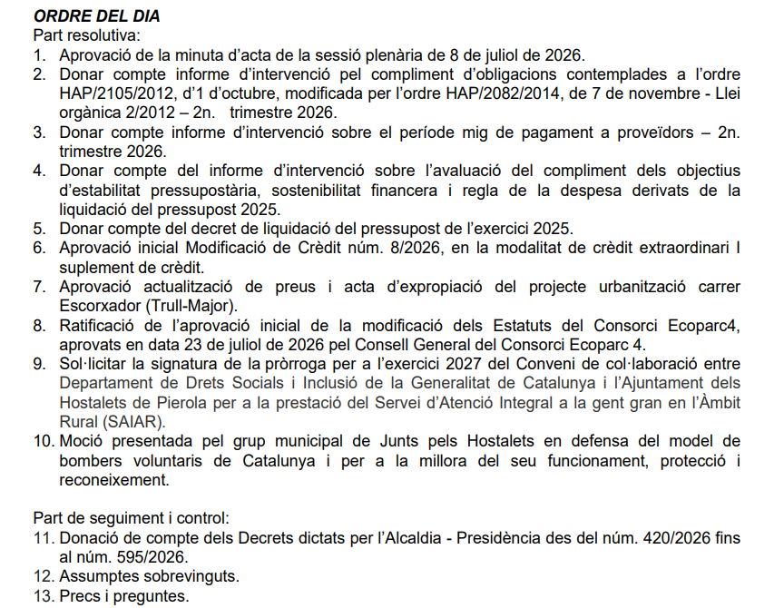 Ple Ordinari